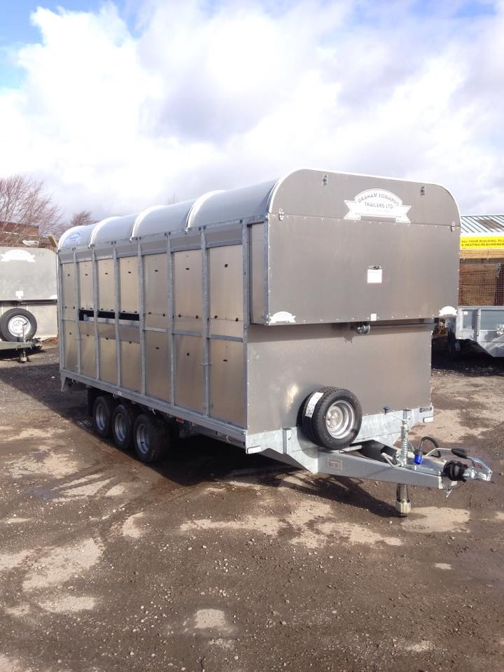 Graham Edwards triple-axle livestock trailer